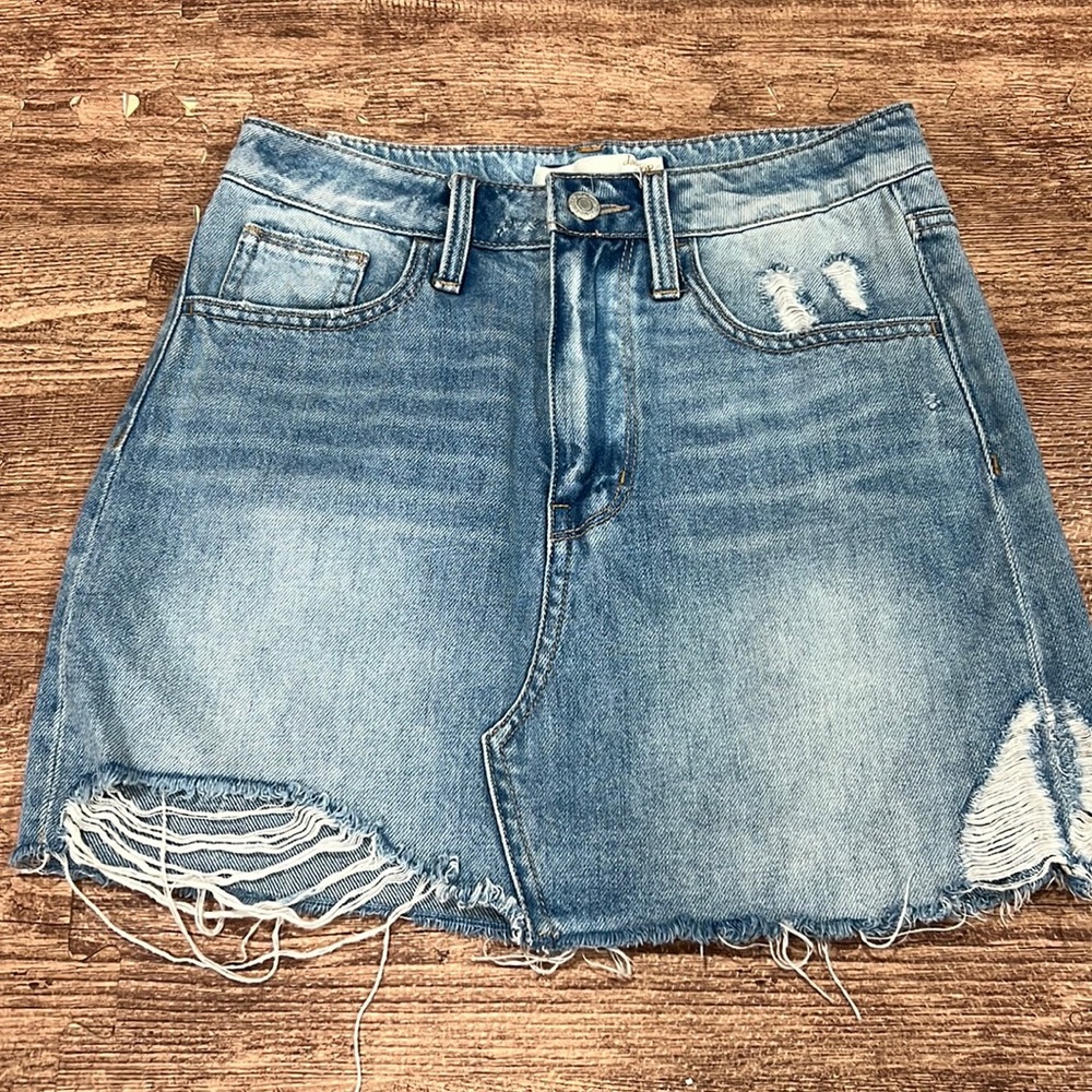 DayTrip Destruct‎ Jean Skirt